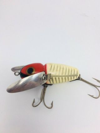 Vintage Tough Early Donaly Clip Heddon Crazy Crawler Fishing Lure 2100 2