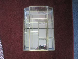 Vtg Glass Brass Small Curio Case Display Cabinet Miniatures Shelf 12”,  Tall