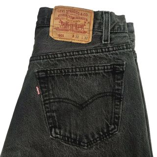 Vintage Usa Levis 501 Black Jeans Mens Size 30 X 31 Button Fly 501 0660