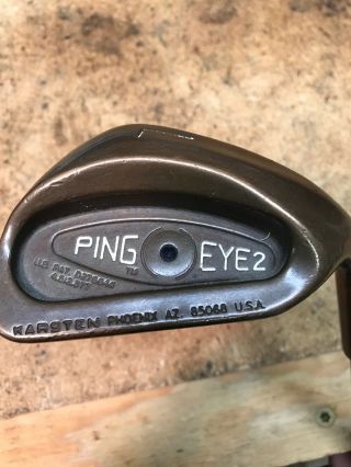Ping Eye2 Becu Lob Wedge Black Dot Beryllium Copper - Vintage Ping Grip