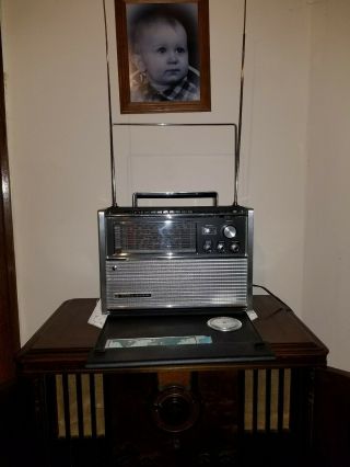 National Panasonic Rf - 5000a Fm - Am 11 - Band 20 Transistor 14 - Diode Vintage Radio