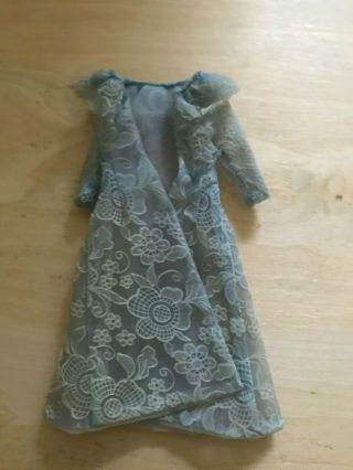 Vhtf Vintage Barbie Tnt Japanese Exclusive Blue Coat For Pink Beaded Gown