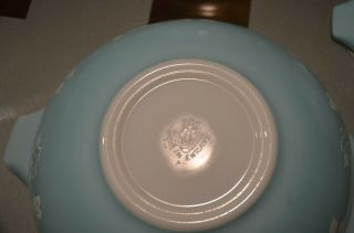 Vintage Pyrex JAJ Duck Egg Turquoise Blue Gooseberry Cinderella Bowl Set 9