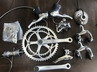Dura Ace 7400 7410 Groupset Gruppp Vintage Road Cycling 8 Speed Doublr