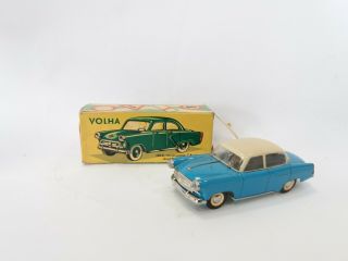 Vintage Old Rare Ites Igla Wind - Up Toy Car Volha / Volga Gaz,  Box