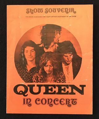 Queen In Concert Rare 1973 Show Souvenir / Tour Programme