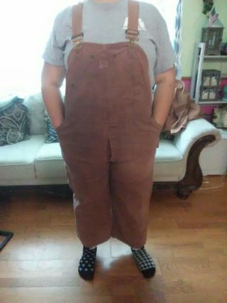 Vintage 1960 Carhartt Union Made Sanforized Overalls And Jacket Size L/xl