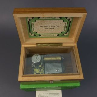 Vintage Thorens Switzerland Music Box with Wood Inlaid Box & Cylinder 2
