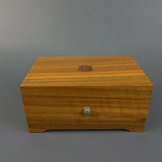 Vintage Thorens Switzerland Music Box with Wood Inlaid Box & Cylinder 6