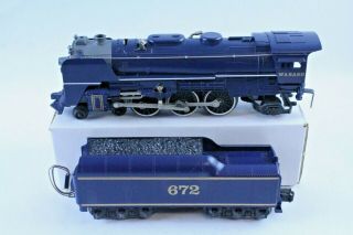 Vintage Lionel O Gauge 6 - 8610 Hudson Wabash Steam Engine & 672 Coal Tender