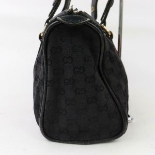 Vintage Gucci Hand Bag Black Canvas 363523 3