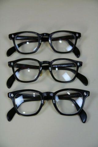 (3) Vintage American Optical Brown Safety Glasses (prescription Lenses)