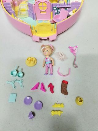 1992 Vintage Bluebird Lucy Locket Large Polly Pocket Play Case with 2