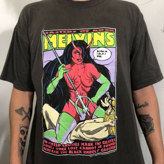 1995 Vintage Melvins Band Devil Hell Girl T Shirt