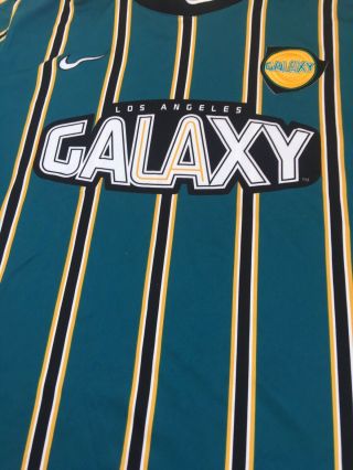 Vintage 1997 - 1998 Nike LA Galaxy MLS Soccer Jersey Green 4