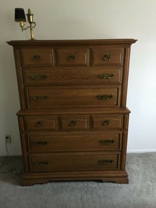 Link - Taylor Vintage Solid Cherry Wood Country English Bedroom Dresser