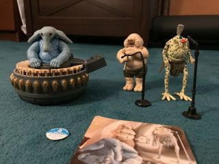 Vintage 1983 Star Wars Sy Snootles & The Max Rebo Band Figure Set Complete