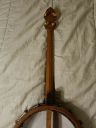 Vintage Banjo 4 string wood instrument Remo Weather king No Strings Needs TLC 7