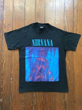 Vintage Nirvana Sliver Kurt Cobain 1992 T - Shirt Medium