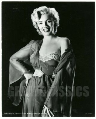 Marilyn Monroe 1952 Uncommon Mgm Portrait Vintage Dblwt Photograph