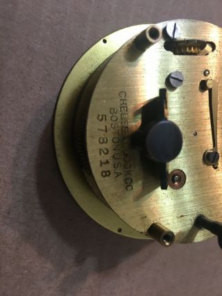 Vintage Chelsea Clock Movement From Small Desk Clock 3