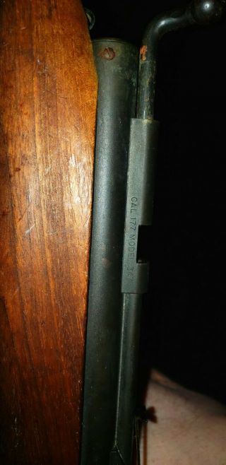 Vintage BENJAMIN FRANKLIN Air Rifle 177 Cal Pellets Model 347 Walnut Stock 2