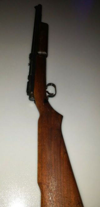 Vintage BENJAMIN FRANKLIN Air Rifle 177 Cal Pellets Model 347 Walnut Stock 5