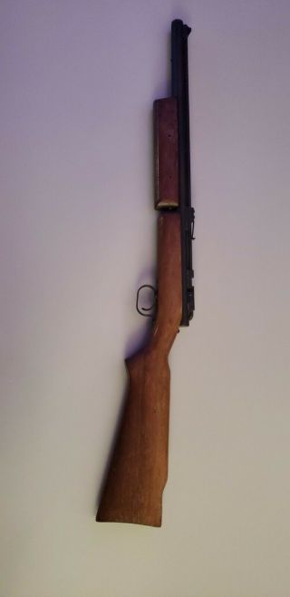 Vintage BENJAMIN FRANKLIN Air Rifle 177 Cal Pellets Model 347 Walnut Stock 6