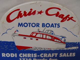 Vintage Rodi Chris Craft Boat Sales Miami Beach Florida License Plate Topper 3