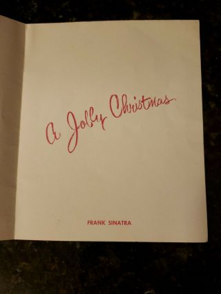 RARE Frank Sinatra Christmas Card 2