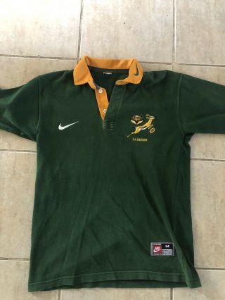 Vintage South Africa Springboks Nike Rugby Jersey Size Medium