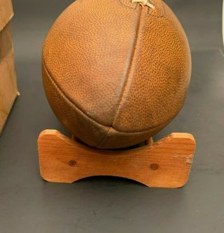 Vintage Old Circa 1950 ' s JC HIGGINS Official Prep Leather Football 4