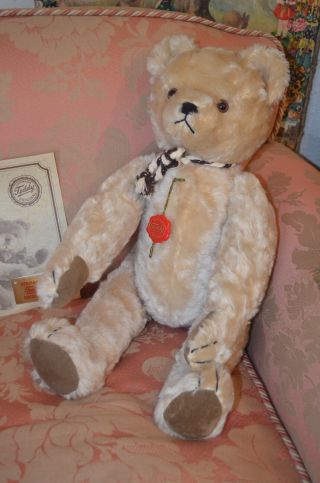 Vintage Large Limited Edition Herman Teddy Bear With Certificate