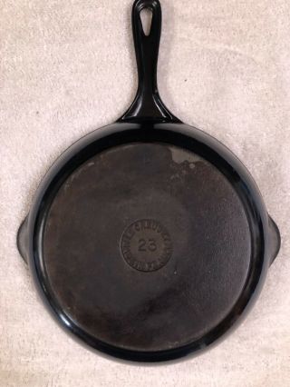 Vintage Le Creuset Nonstick Cast Iron Skillet: Black 23,  9 