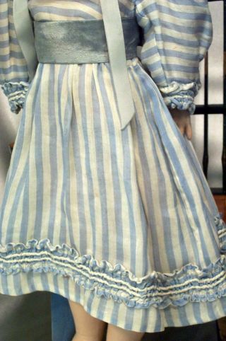 Lovely Vintage Dress & Lace Bonnet Fits Antique French Bebe Doll or German Girl 5
