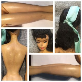 Vintage Brunette Ponytail 3 Barbie TM Brown Eyeshadow w/ NIPPLES 1 DAY ONLY 12