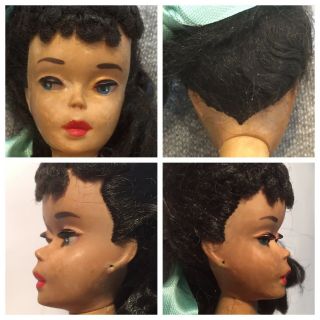 Vintage Brunette Ponytail 3 Barbie TM Brown Eyeshadow w/ NIPPLES 1 DAY ONLY 4