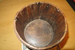 1860s NOVELTY WRINGER salesmans sample,  hand wrought OAK WASH TUB NO RES. 9