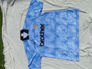 Classic Vintage Manchester City Shirt (1989 - 91) (Mens XL) 3