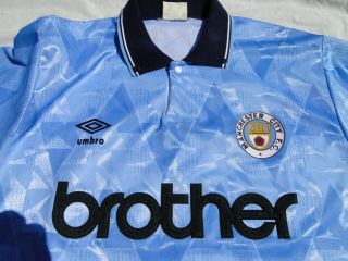 Classic Vintage Manchester City Shirt (1989 - 91) (Mens XL) 4