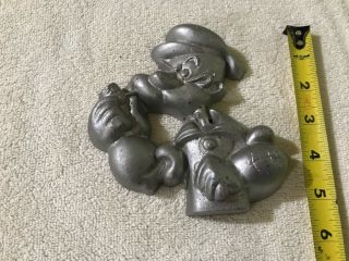 Vintage Popeye The Sailor Metal Toy Mold Wall Plaque Pipe Hat