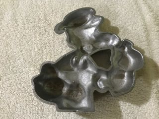 vintage POPEYE The SAILOR Metal Toy Mold Wall Plaque Pipe Hat 5