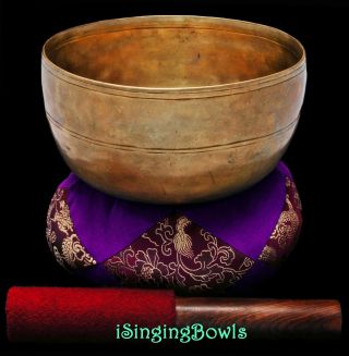 Antique Healing Singing Bowl : 6 5/8 ",  Ca.  18th Century,  G3 & C 5.