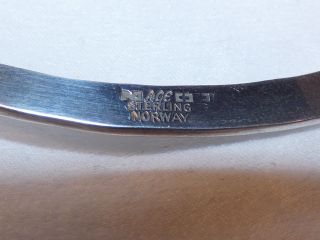 Anna Greta Eker Rare Sterling Silver Vintage Signed Necklace Norwegian Design 5