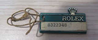 Vintage Rare Circa 1984 Rolex Day - Date Watch Hang Tag Geneva