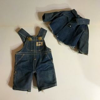 Vintage Buddy Lee Doll Overalls And Denim Shirt Clothes Only