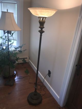 Vintage Torchiere Floor Lamp