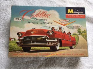 Vintage 1956 Monogram Cadillac Convertible Kit Unbuilt