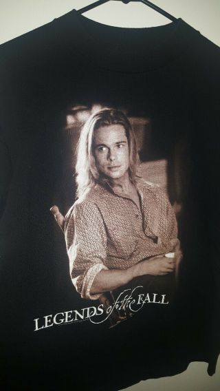 Rare 1994 Legends of the Fall Brad Pitt Official Movie Promo T - Shirt Size Large 2