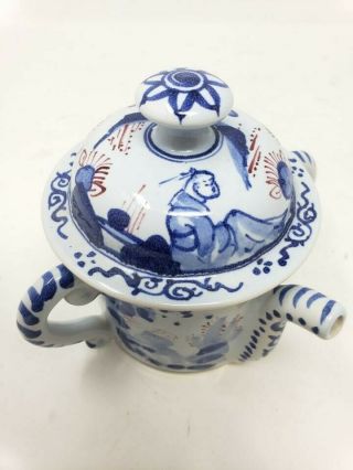 Delftware Posset Pot by Michelle Erickson for Colonial Williamsburg Foundation. 5
